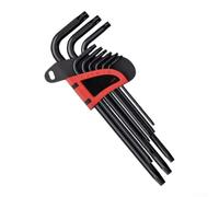 Lot de 9 clés en forme d'étoile à bras long, inviolables pour Torx L, ensemble de clés en forme d'étoile pour CR-V en alliage d'acier pour serrage et fixations (longueur)
