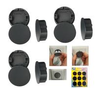 Lot de 9 couvercles noirs anti-poussière pour prises Schuko propres - Multiprises - Protection anti-éclaboussures - Design pour hôtel et entreprise Steckel