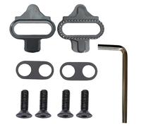 Lot de 9 crampons SPD de qualité supérieure pour chaussures de cyclisme, en métal durable, compatibles avec pédales VTT et route, durables, antidérapants, pédales haute performance, noir