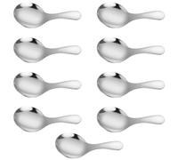 Lot de 9 cuillères de cuisine miniatures en acier inoxydable 304 non cousu, idéales pour les voyages, la maison, les pubs, les thés, les cuillères à mesurer