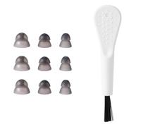 Lot de 9 D?mes pour Appareil Auditif, D?mes en Silicone avec Brosse de Nettoyage 3 Tailles d'Accessoires pour Prothèses Auditives pour Resound