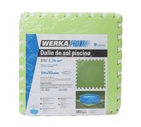 Lot de 9 dalles de sol pour piscine 50x50cm WERKA PRO