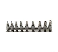 Lot de 9 douilles robustes pour embouts Torx 5 pans - Entraînement 1/4" - Avec TS10 à TS50 - Pour diverses tâches de réparation