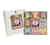 Lot de 9 échantillons de savon botanique fraisé français dans de fabuleux parfums, mini savons à base de légumes emballés individuellement avec des huiles essentielles, du beurre de karité et des