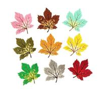 Lot de 9 écussons multicolores en forme de feuille d'érable à coudre ou à repasser pour chaussures