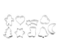 Lot de 9 emporte-pièces de Noël sur cintre Zenker Emporte-pièces Gris G
