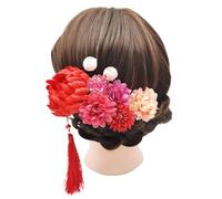 Lot de 9 épingles à cheveux colorées en forme de fleur japonaise pour femme - Pour la vie quotidienne - Grandes barrettes à cheveux élégantes pour femme