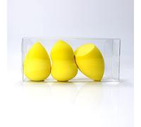 Lot de 9 éponges de beauté pour maquillage liquide et crème, couverture à construire, éponge de fond de teint pour base naturelle, mousse sans latex, jaune A41