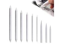 Lot de 9 Estompeur Dessin, Estompe en Papier Dessin, Stylos Mélangeurs, Materiel Dessin pour Sketch Crayon Dessin pour Artistes Étudiants, Blanc