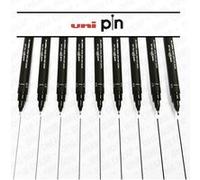 Lot de 9 feutres de dessin Uni Pin - Noir - Uni-ball Noir
