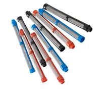 Lot de 9 filtres de pompe de pulvérisation sans air 60/100/150 en maille pour pulvérisateur Graco 390/395/495/595, filtres de rechange en plastique et métal pour revêtements en émail latex