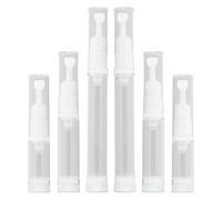 Lot de 9 flacons à pompe sans air rechargeables avec embout de massage pour les yeux, gel pour les yeux, lotion et échantillon de toner liquide (5 ml, 10 ml, 15 ml)