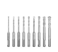Lot de 9 forets SDS Plus for marteau perforateur électrique, 110 mm, for mur en béton, brique, bloc, maçonnerie, scie cloche, perçage 4 à 12