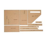 Lot de 9 Gabarits en Acrylique pour Sac de Bricolage, Gabarit en Cuir Acrylique Transparent Transparent pour Découpe de Précision, Léger, Bricolage pour Sacs à Bandoulière, Sacs à Main, Moules pour la