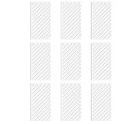 Lot de 9 guides de placement en strass, outils d'alignement, règle avec disposition de précision, modèle de positionnement artistique pour projets d'artisanat, guide de points de perçage pour studio à