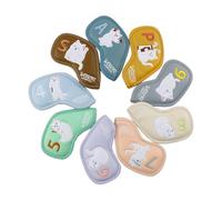 Lot de 9 housses pour têtes de club de golf longues et épaisses avec image de chat, pour homme, femme, collègue fa