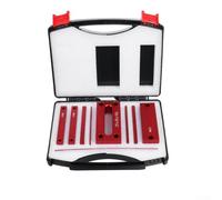 Lot de 9 jauges de hauteur métriques en aluminium pour le travail du bois avec finition anodisée, comprend 1 mm à 32 mm et 25 x 50 x 100 mm pour barres pour table de toupie