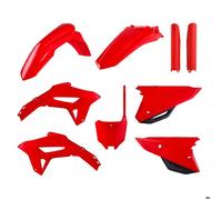 Lot de 9 kit plastiques carrosserie-carenage Polisport Mx Honda 250 Crf R 2022>, 450 Crf R 2021> Honda