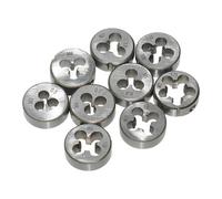 Lot de 9 matrices de filetage métriques manuelles pour entretien mécanique professionnel pour projets de bricolage, accessoires en alliage d'acier