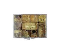Ene... Boite de 9 Mini Aimants émaillés en résine epoxy - Gustav Klimt