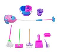 Lot de 9 mini outils de nettoyage pour maison de poupée, accessoires miniatures pour maison de poupée, jouets pour filles et enfants (couleur aléatoire)