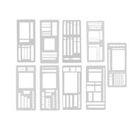 Lot de 9 modèles de calendrier multi-usages en acrylique, parfaits pour l'apprentissage, la planification, les arrangements de travail et les modèles de gestion du temps de vie