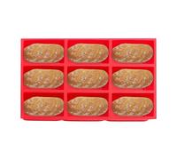Lot de 9 moules à gâteau rectangulaires en silicone anti-adhésif pour, brownie, cheesecake, chocolat
