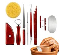 Lot de 9 outils de modelage d'argile pour les travaux de modélisation à l'air libre - Pour les projets de décoration de la maison, le bricolage, la sculpture, le bricolage ainsi que les débutants et
