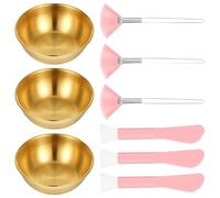 Lot de 9 outils de préparation complets pour améliorer les soins de la peau avec outil essentiel et cuillères