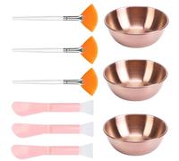 Lot de 9 outils de préparation complets pour améliorer les soins de la peau avec outil essentiel et cuillères