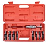 Lot de 9 outils d'extraction de roulement à trous morts avec 8 pinces de serrage 8-32 mm, extracteur à chocs 390 mm, marteau 940 g, outil manuel robuste pour voiture, atelier, réparation et montage