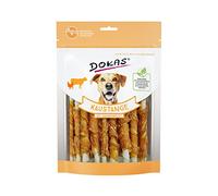 Lot de 9 paquets de bâtonnets à mâcher Dokas blancs de poulet pour chien, 9 x 200g