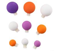 Lot de 9 perles flottantes de pêche en EVA avec indicateur de frappe Airlock pour lancer de la truite, poteau de couleur neutre pour moins de détection des poissons et atterrissage en eau douce