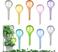 Lot de 9 petites boules d'arrosage pour plantes - 13 x 5 cm - Multicolore - Boules d'arrosage en PVC - Distributeur d'eau pour plantes