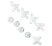 Lot de 9 pièces de rechange pour tonnelle 3 x 3 m | Construction en plastique, diamètres intérieurs 25 mm et 19 mm pour un ajustement sûr du tube