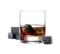 Lot de 9 pierres à whisky - cook concept - rafraîchit sans diluer - gris et noir