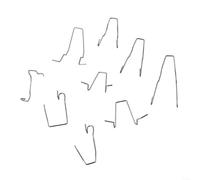 Lot de 9 pinces à ressort de retenue d'ampoule de phare pour H1 H3 H4 H7 Ressorts de retenue en métal