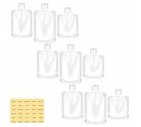 Lot de 9 Pochettes De Voyage Vides Rechargeables Sacs D'emballage De Maquillage Fluides Portables Sacs De Shampooing Transparent Pour Lotion