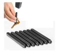 Lot de 9 poinçons en acier pour la fabrication de bijoux, maroquinerie, travail du bois, alliage d'acier avec étui, tailles 3/4/5/6/8 mm pour poinçonnage à la main et (6 mm)