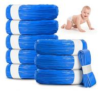 Lot de 9 recharges pour poubelle à couches compatibles avec Tommee Tippee Sangenic Tec+Simplee Sangenic + Twist & Click, 4,5 m, pour poubelle à couches, recharge pour sacs à couches (bleu)