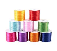 Lot de 9 rouleaux de fil élastique extra fin de 0,8 mm pour bracelet