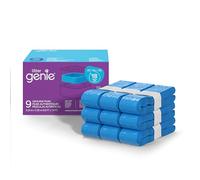 Lot de 9 sacs de recharge Litter Genie - Films authentiques offrant un total de 38,4 m de sacs, offrant jusqu'à 18 mois d'utilisation pour un chat.