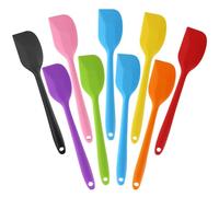 Lot de 9 spatules en silicone - Résistantes à la chaleur - Pour la cuisine - Sans BPA - 21 cm