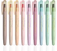 Lot De 9 Surligneurs Bibliques Sans Bavure - Couleurs Assorties - Fournitures D'étude Biblique Mignonnes Pour Le Marquage Des Écritures, Le Codage Couleur Et La Mise En Évidence De Livres[Z640]