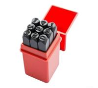 Lot de 9 tampons numérotés en acier de 0 à 9 pour cuir (3 mm)