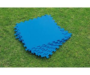 Lot de 9 tapis de sol pour piscine ou spa Bestway 50 x 50 cm - Bleu