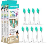 Lot De 9 Têtes De Rechange (3 X 3) Pour Brosse À Dents Électrique Sonique Eco Vibe 3 Agnes Brosses De Rechange D'origine Avec Poils Arrondis (Agnes)[Z508]