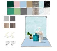 Lot de 9 Toiles de Fond en Papier pour Photographie de Produits - 40,6 x 40,6 cm - Double Face - Accessoires de Photographie de Table - Accessoires pour Produits Alimentaires - Cosmétiques de Style