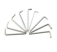 Lot de 9 tournevis pratiques en forme de L pour les petits espaces, adaptés pour les réparations de voiture et les situations d'accès étroites, fabriqués en acier 45 (ensemble de 9 pièces)