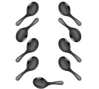 Lot de 9 trottinettes à crème glacée non cousues en acier inoxydable 304 avec poignée antidérapante pour le brassage de thé, usage quotidien, passe au lave-vaisselle